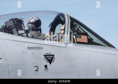 eine a-10 Kampfflugzeuge der United States Air Force Stockfoto