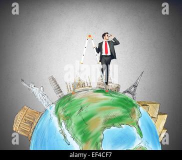 Entdecken Sie neue Reiseziele Stockfoto