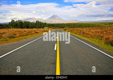Vulkanlandschaft im Tongariro-Nationalpark, New Zealand Stockfoto
