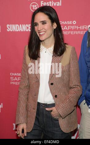 Park City, UT, USA. 26. Januar 2015. Jennifer Connelly im Ankunftsbereich für ALOFT Premiere auf der 2015 Sundance Film Festival, MARC, Park City, UT 26. Januar 2015. Bildnachweis: James Atoa/Everett Collection/Alamy Live-Nachrichten Stockfoto