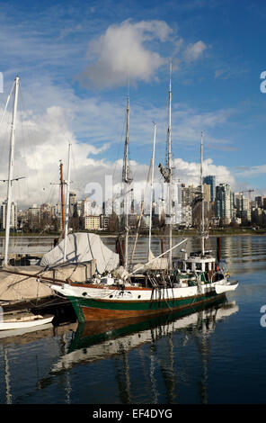 North Star von Herschel Island Arktis Großsegler angedockt im Kulturerbe-Hafen, Vancouver Maritime Museum, Vancouver, BC, Kanada Stockfoto