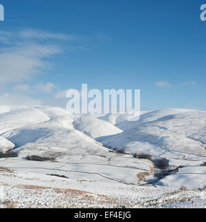 Moffat Hills im Winterschnee. Moffat, Dumfries und Galloway. Schottland Stockfoto