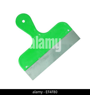 Kelle isoliertes Werkzeug Abdeckung im Baugewerbe, grün Stockfoto