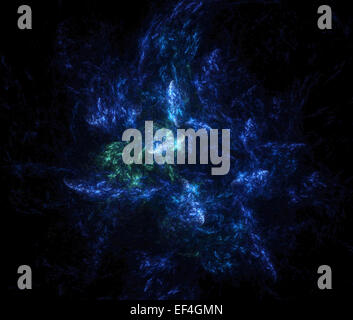 Computer generierte Fraktale Raum Hintergrund Stockfoto