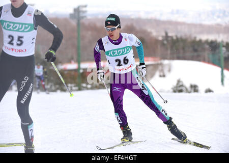 Sapporo, Hokkaido, Japan. 24. Januar 2015. Takehiro Watanabe (JPN) Nordische Kombination: FIS Nordische Kombination World Cup individuelle Gundersen LH HS134/10,0 km in Sapporo, Hokkaido, Japan. © Hitoshi Mochizuki/AFLO/Alamy Live-Nachrichten Stockfoto