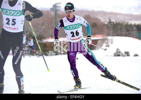 Sapporo, Hokkaido, Japan. 24. Januar 2015. Takehiro Watanabe (JPN) Nordische Kombination: FIS Nordische Kombination World Cup individuelle Gundersen LH HS134/10,0 km in Sapporo, Hokkaido, Japan. © Hitoshi Mochizuki/AFLO/Alamy Live-Nachrichten Stockfoto