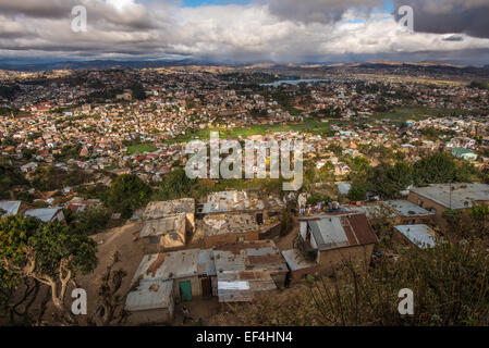 Panorama von Antananarivo, Madagaskar-Hauptstadt Stockfoto