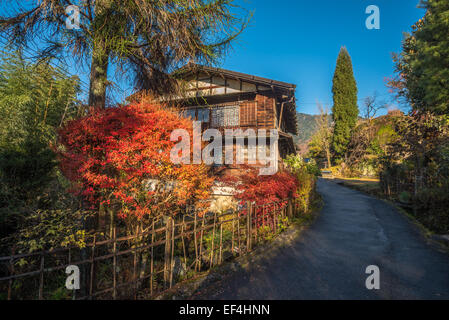 Tsumango, malerische traditionelle Post Stadt in Japan Stockfoto