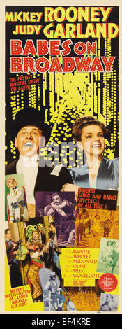 Babes on Broadway - Mickey Rooney; Judy Garland - Filmplakat Stockfoto