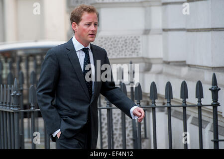 Guy Pelly, enger Freund von Prinz William und Harry, kommt am Westminster Magistrates Court vor Trunkenheit am Steuer mit schuldig gefunden werden: Guy Pelly wo: London, Vereinigtes Königreich bei: 25. Juli 2014 Stockfoto