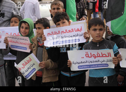 Gaza-Stadt, Gazastreifen, Palästinensische Gebiete. 27. Januar 2015. Bildnachweis: ZUMA Press, Inc./Alamy Live-Nachrichten Stockfoto