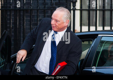 Downing Street, London, 27. Januar 2015. Minister besucht der wöchentlichen Kabinettssitzung in der Downing Street. Im Bild: Francis Maude, Minister für das Cabinet Office und Paymaster General Credit: Paul Davey/Alamy Live-Nachrichten Stockfoto