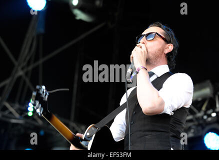 Die Weidenmanns Festival 2014 - Tag 1 - Aufführungen Mitwirkende: Die Gastgeber wo: Dumfries, Großbritannien wenn: 25. Juli 2014 Stockfoto