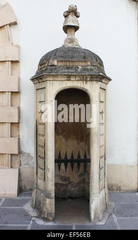 Wachhäuschen in Wien Hofburg Stockfoto