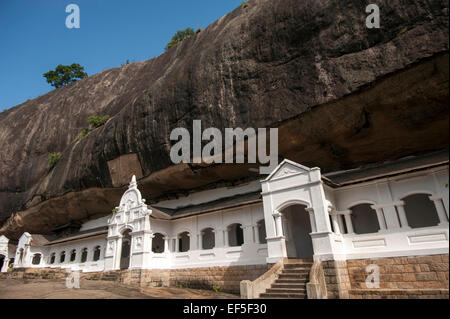 Dambulla Höhle Tempel in Matale-Distrikt, Sri Lanka. Stockfoto