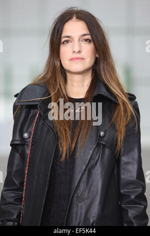 Paris, Frankreich. 27. Januar 2015. Französische Schauspielerin Joana Preiss besucht die Präsentation der Chanel Kollektion Frühjahr/Sommer 2015 während der Paris Haute Couture Fashion Week in Paris, Frankreich, 27. Januar 2015. Paris Haute Couture Modenschauen laufen bis 29. Januar 2015. Bildnachweis: Dpa picture Alliance/Alamy Live News Stockfoto