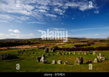 Beaghmore Stein Kreise Grafschaft Tyrone Nordirland Stockfoto