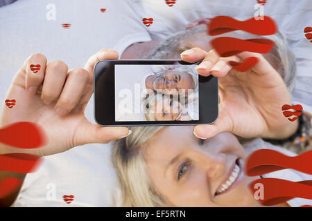 Zusammengesetztes Bild von Valentines paar Stockfoto