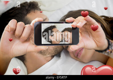 Zusammengesetztes Bild von Valentines paar Stockfoto