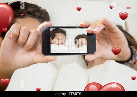 Zusammengesetztes Bild von Valentines paar Stockfoto