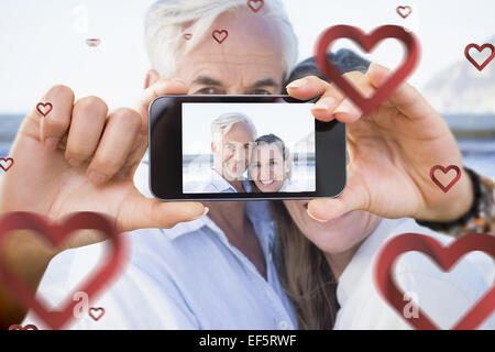 Zusammengesetztes Bild von Valentines paar Stockfoto