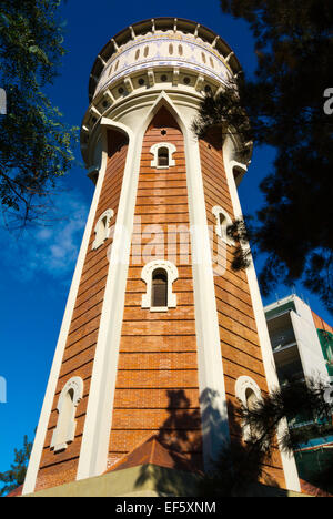 Torre de Les Aigues (1905), modernistischen Stil Architektur, Parc De La Barceloneta Barceloneta, Barcelona, Spanien Stockfoto