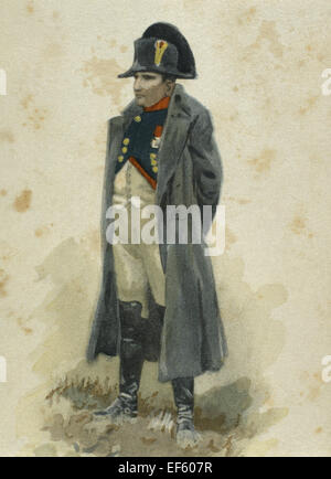 Napoleon Bonaparte (1769-1821). Französische militärische und politische Führer. Er wurde zum Kaiser der Franzosen von 1804 bis 1814 und 1815 als Napoleon I und König von Italien von 1805 bis 1814. Porträt. Stockfoto