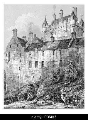 1852 Cawdor Castle Nairn und Inverness-Shire Scotland schottischen Scot Shakespeares Macbeth Stockfoto