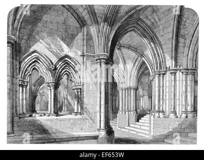 1852 Krypta Glasgow Cathedral High Kirk Stadt mittelalterlichen römisch-katholischen, jetzt evangelische Kirche Stockfoto