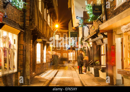 Die Shambles York. Yorkshire, England, Vereinigtes Königreich Stockfoto