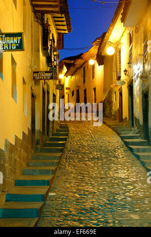 Cuesta San Blas (San Blas Hill), San Blas Nachbarschaft, Cusco, Peru Stockfoto