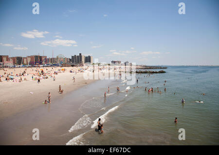 Strand und Vergnügungspark Coney Island, New York, USA, Amerika Stockfoto