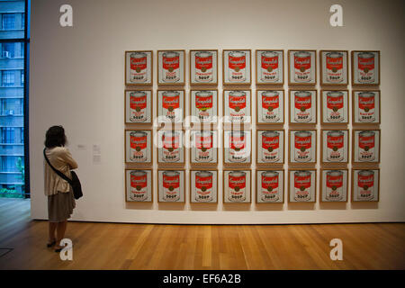 Campbells Suppendosen, 1962, Gemälde von Andy Warhol, MOMA, Museum der modernen Kunst, New York, USA, Amerika Stockfoto