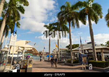 Bayside Shopping Center Zeichen, Miami, Florida Stockfoto