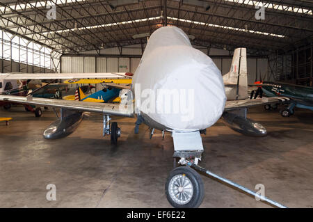 'A' Modell North American f-86 Sabre Restaurierung bei Duxford, IWM Stockfoto