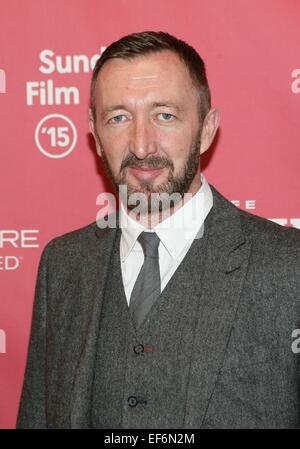 Park City, UT, USA. 27. Januar 2015. Ralph Ineson im Ankunftsbereich für THE WITCH-Premiere auf der 2015 Sundance Film Festival, Eccles Center, Park City, UT 27. Januar 2015. Bildnachweis: James Atoa/Everett Collection/Alamy Live-Nachrichten Stockfoto