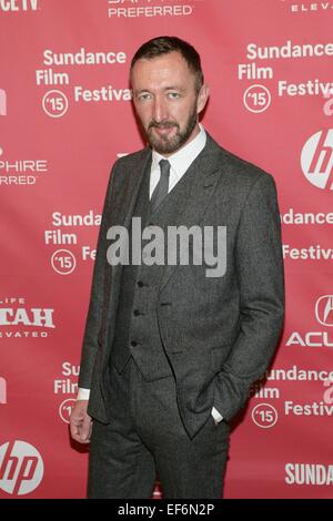 Park City, UT, USA. 27. Januar 2015. Ralph Ineson im Ankunftsbereich für THE WITCH-Premiere auf der 2015 Sundance Film Festival, Eccles Center, Park City, UT 27. Januar 2015. Bildnachweis: James Atoa/Everett Collection/Alamy Live-Nachrichten Stockfoto