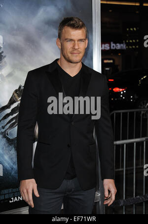 Los Angeles, Kalifornien, USA. 27. Januar 2015. Alan Ritchson Teilnahme an der Los Angeles Premiere von '' Projekt Almanach '' statt im TCL Chinese Theatre in Hollywood, Kalifornien am 27. Januar 2015. 2015-Credit: D. Long/Globe Fotos/ZUMA Draht/Alamy Live-Nachrichten Stockfoto