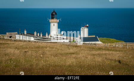 Dunnet Head Lighthouse, der nördlichste Punkt des Festlandes UK Stockfoto