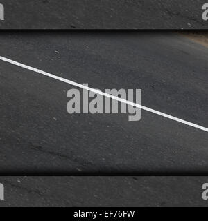 Grauer Asphalt Streifen Hintergrundbild Grunge abstrakte Textur Stockfoto