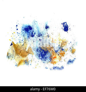 Blots und Flecken blaue Textur Stockfoto