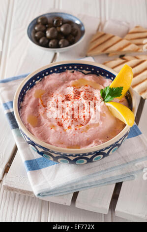 Taramasalata. Fisch-Rogen Salat Dip.