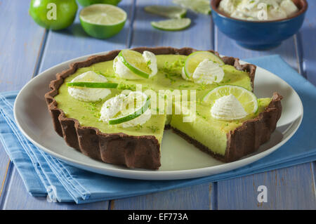 Key Lime Pie. Zitrus Dessert USA Stockfoto