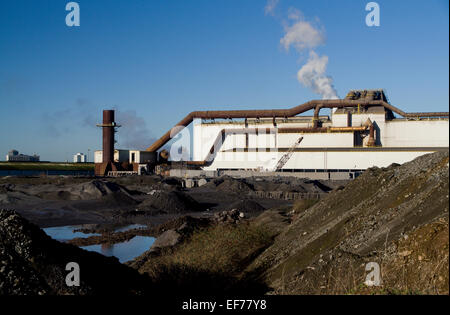 Stahlwerk, Rover Weg, Cardiff, Südwales, UK. Stockfoto