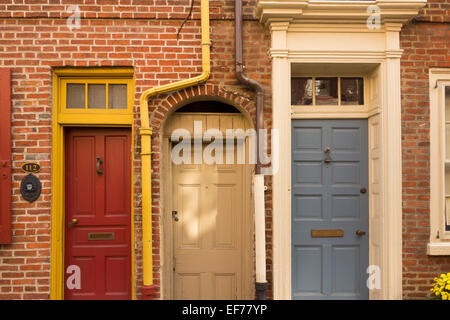 Elfreth Gasse in Philadelphia PA Stockfoto