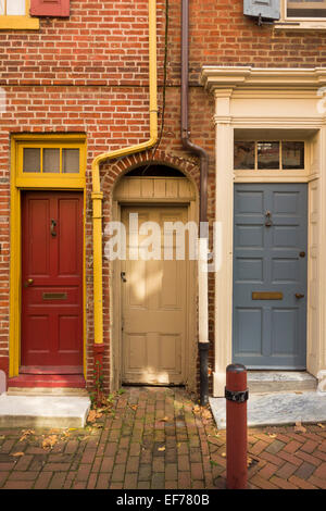 Elfreth Gasse in Philadelphia PA Stockfoto