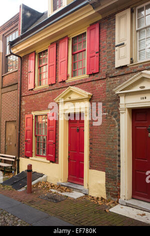 Elfreth Gasse in Philadelphia PA Stockfoto