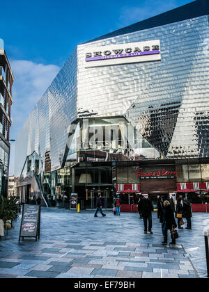 ST. PAULS SQUARE, EINKAUFSZENTRUM HIGHCROSS LEICESTER, ENGLAND.  Gesamtansicht der Vorzeigekino genommen Januar 2015 Stockfoto