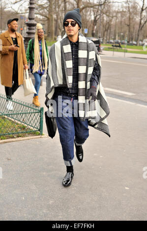 Nicholas Ankunft bei der Chanel-Modenschau während der Haute Couture Fashion Week in Paris - 27. Januar 2015 - Foto: Start-und Landebahn Manhattan/Celine Gaille/Picture Alliance Stockfoto