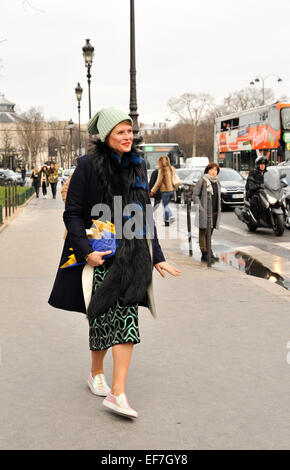 Elisa Nalin Ankunft bei der Chanel-Modenschau während der Haute Couture Fashion Week in Paris - 27. Januar 2015 - Foto: Start-und Landebahn Manhattan/Celine Gaille/Picture Alliance Stockfoto